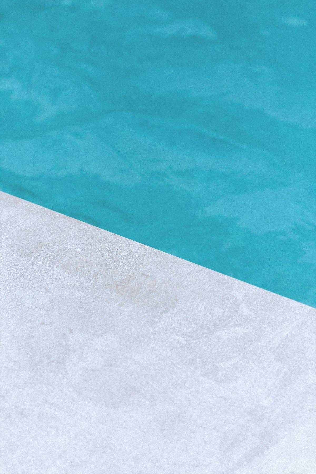 Turquoise water and pale stone in Miami light